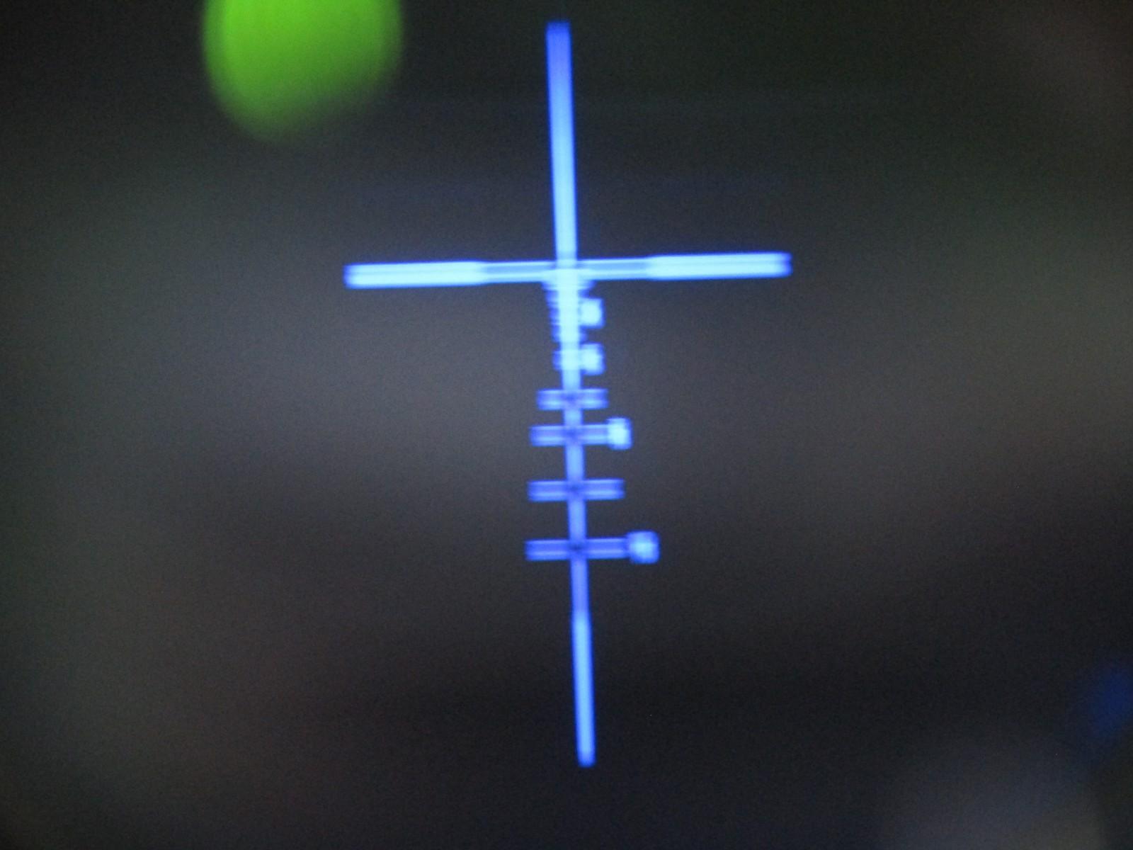 Centex Military Gear STOIC 4x32 prismatic scope with mini reflex sight, red/blue and red/green reticles mounted on a rifle.