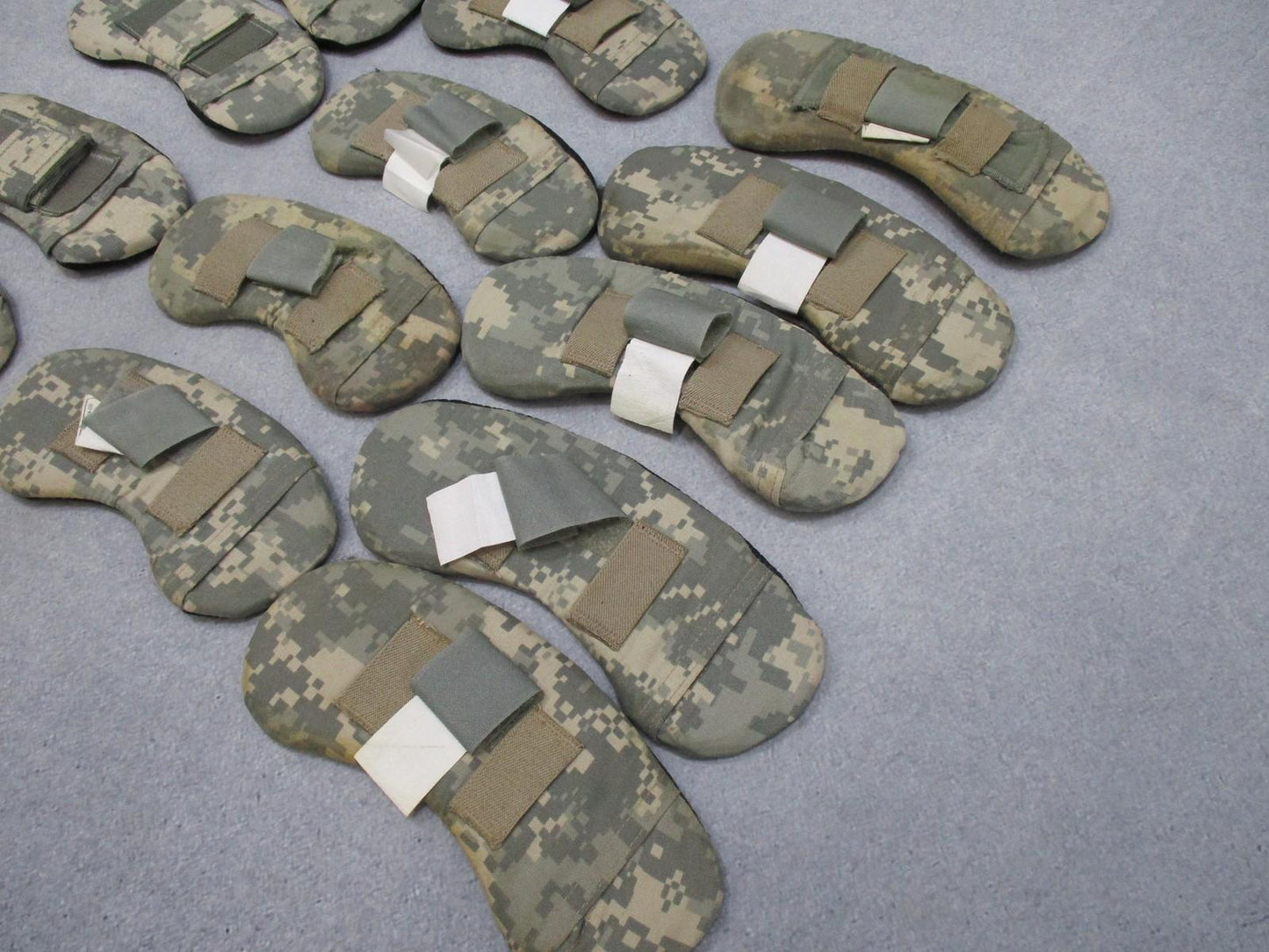 Crye Precision NAPE pads for ACH helmets, USGI Army digital camouflage, size S/M and L/XL with inserts, by Centex Military Gear.