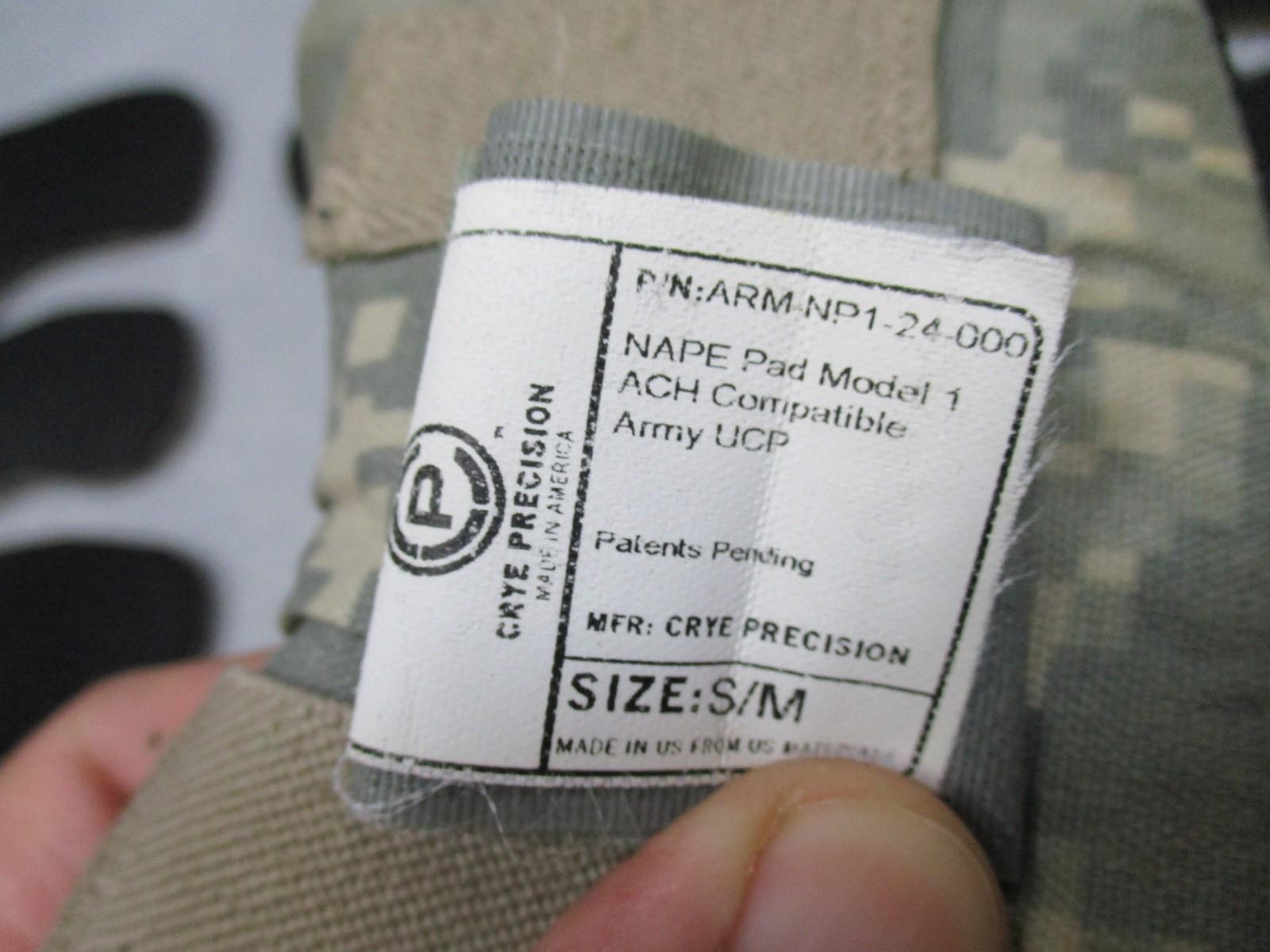 Centex Military Gear Crye Precision NAPE pads for ACH helmets with inserts, digital camouflage, sizes S/M and L/XL, USGI Army compatible