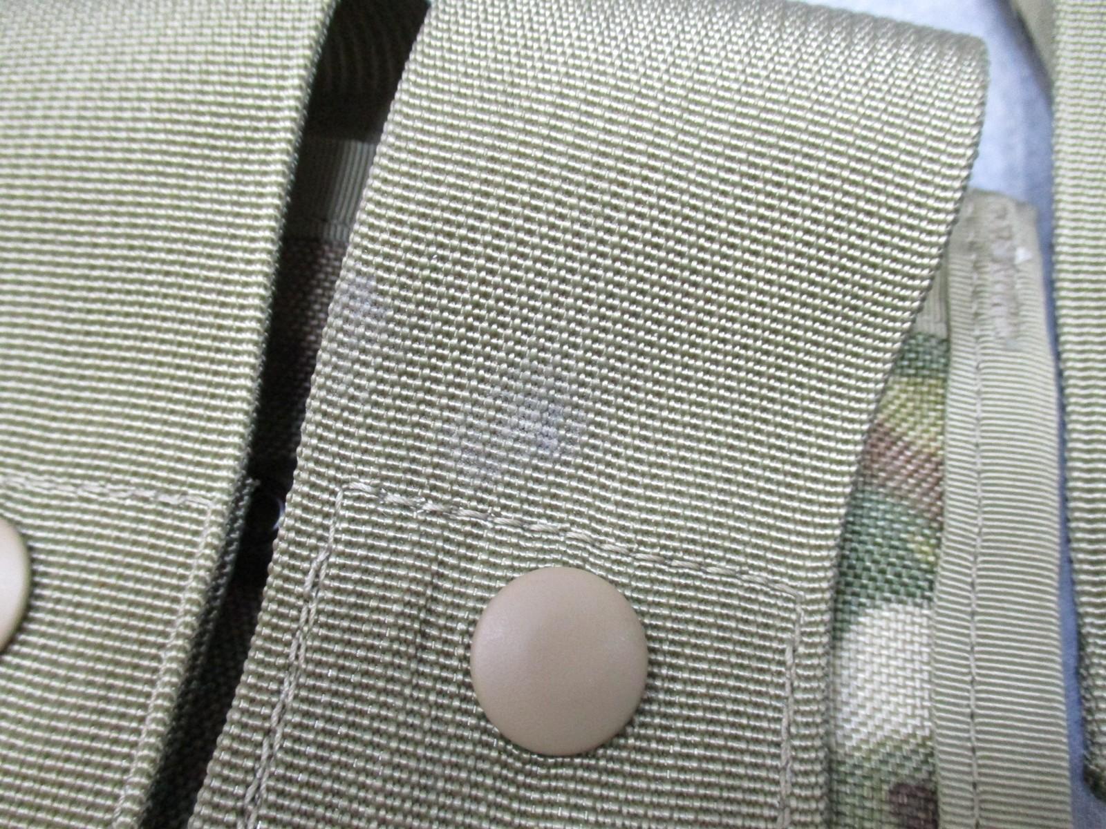 Centex Military Gear USGI MOLLE II 40mm Grenade Pouch set in Multicam with one double and two single pouches for tactical gear