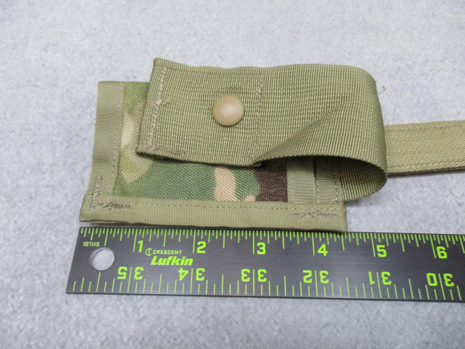 Centex Military Gear USGI MOLLE II 40mm grenade pouch set in Multicam with one double and two single pouches for tactical gear