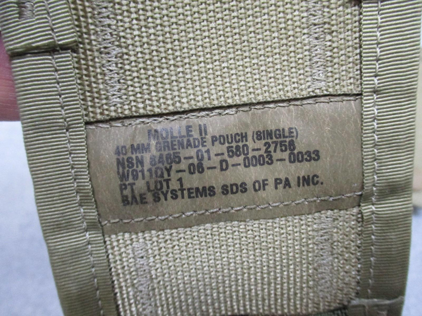 USGI MOLLE II Multicam grenade pouch set with one double and two single 40mm grenade pouches by Centex Military Gear.