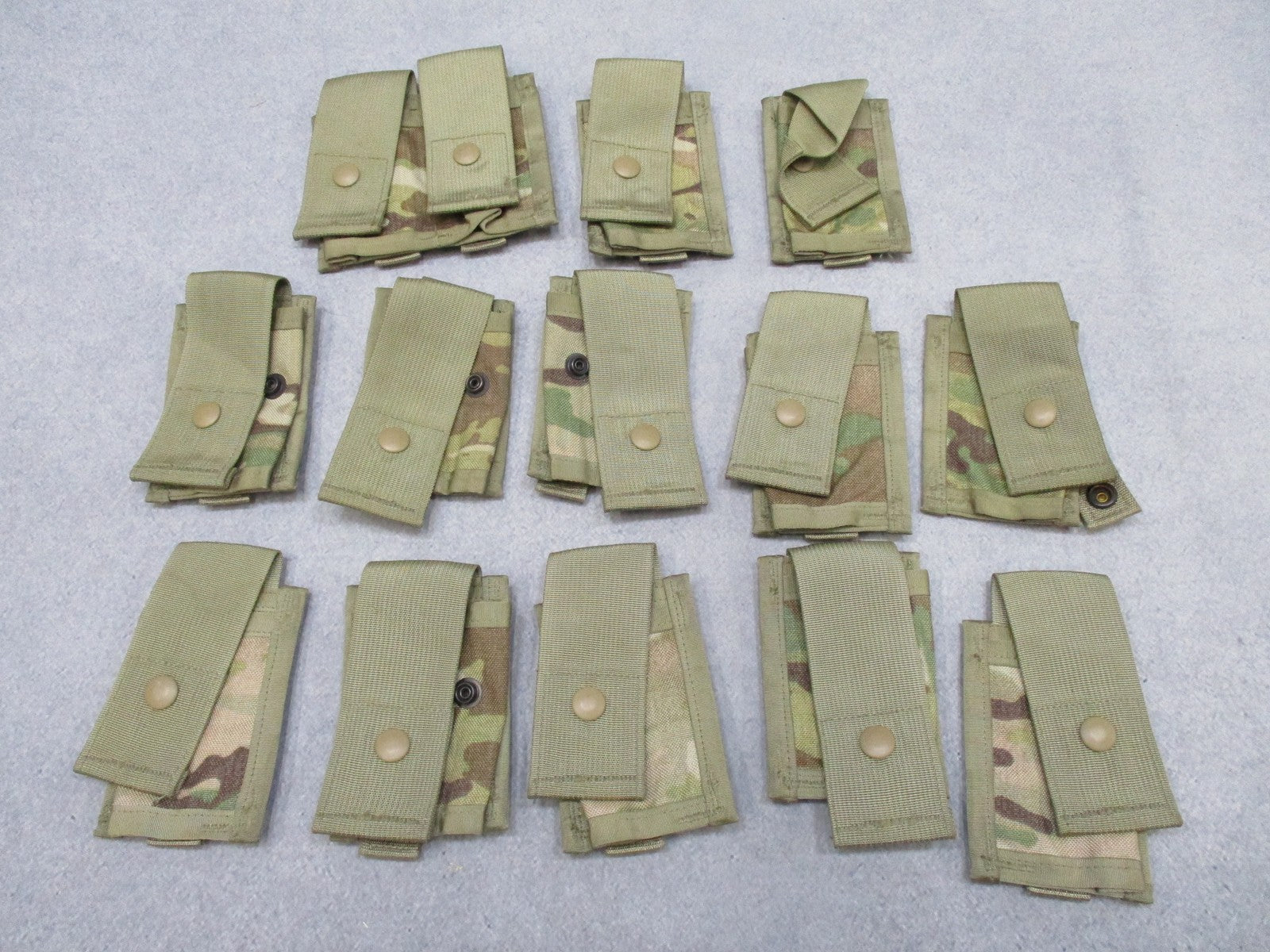 Centex Military Gear MOLLE II 40mm high explosive pouch in Multicam, single and double tactical grenade storage.