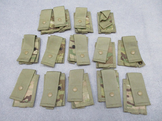 Centex Military Gear MOLLE II 40mm high explosive pouch in Multicam, single and double tactical grenade storage.