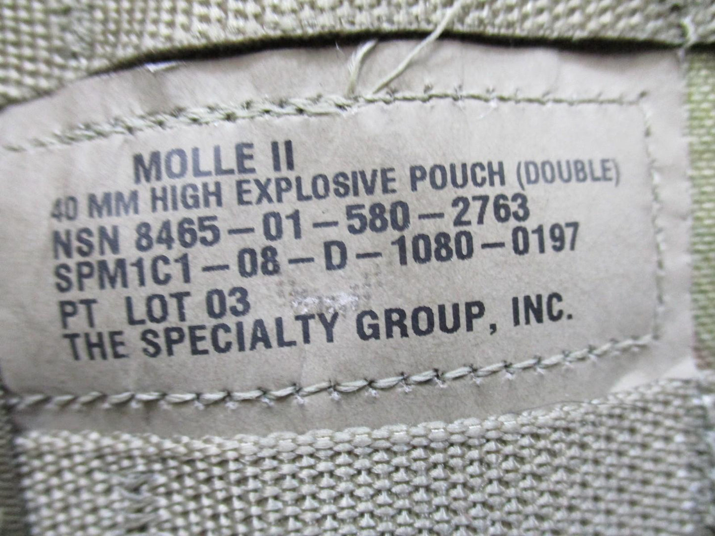 Centex Military Gear MOLLE II 40mm high explosive pouch in Multicam, shown in single and double configurations for tactical gear.