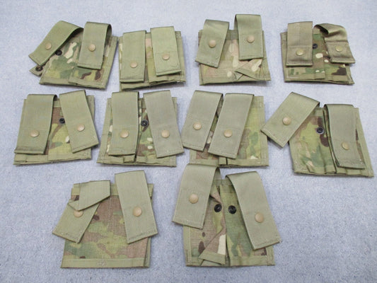 Double MultiCam MOLLE II 40mm pyrotechnic pouch from Centex Military Gear for tactical gear storage and quick access.