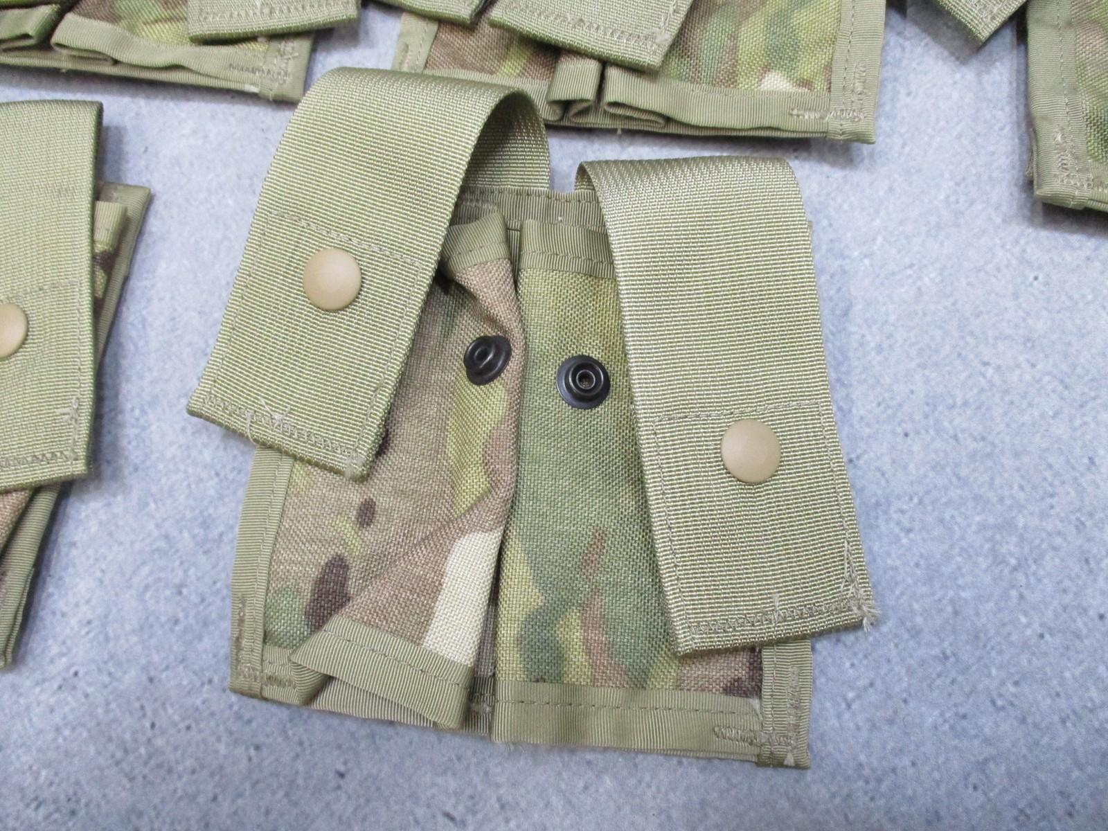 Double MultiCam MOLLE II 40mm pyrotechnic pouch from Centex Military Gear, designed for tactical gear storage.