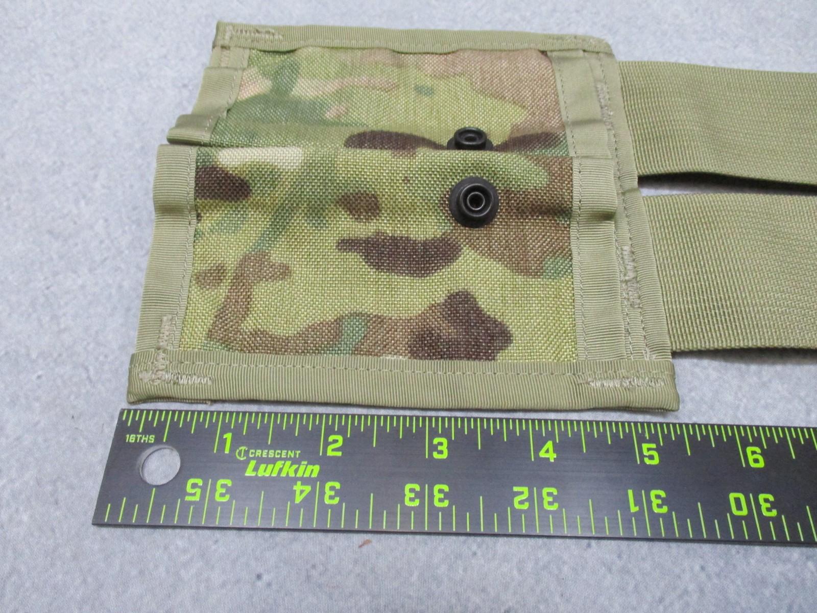Double MultiCam MOLLE II 40mm pyrotechnic pouch from Centex Military Gear, designed for tactical gear and quick access.