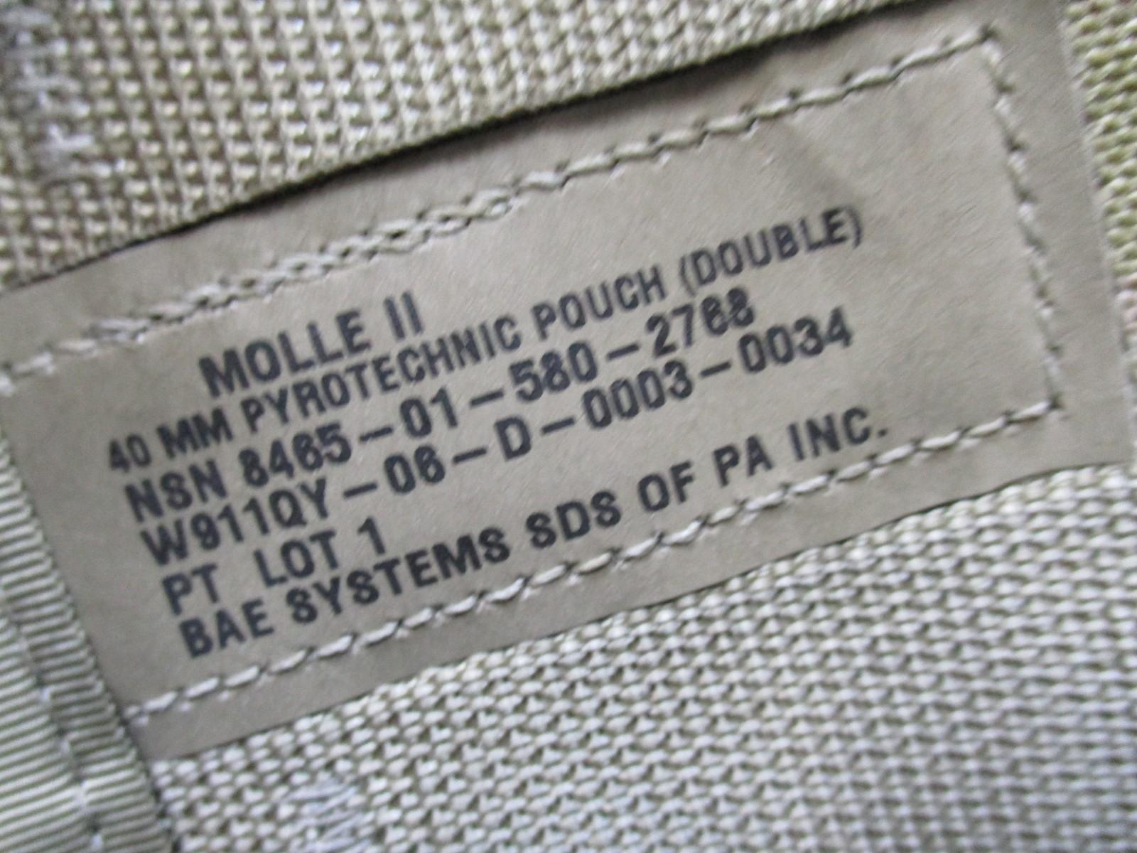 Double MultiCam MOLLE II 40mm pyrotechnic pouch by Centex Military Gear, designed for tactical gear storage.