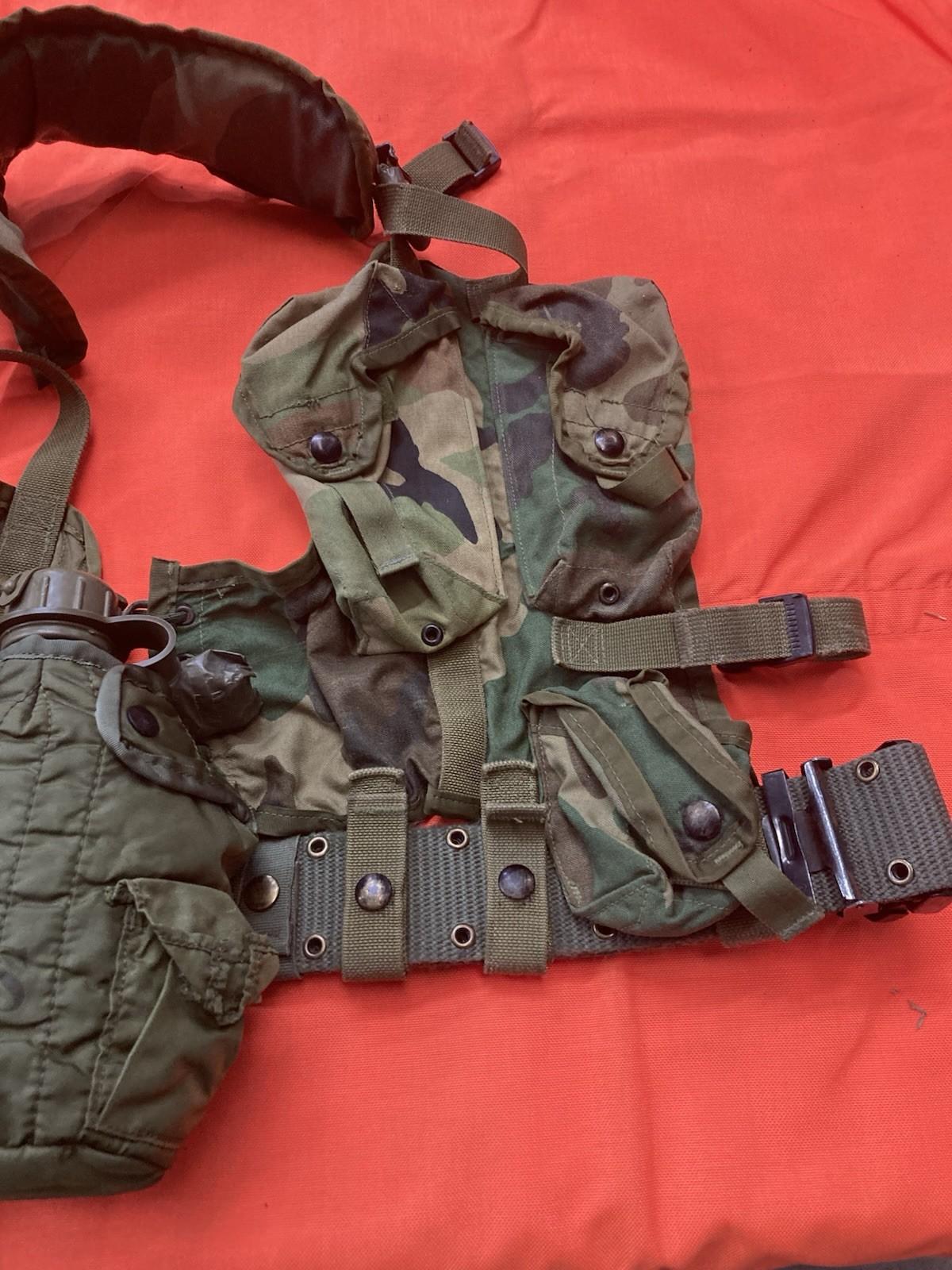 Centex Military Gear LBV 88 tactical vest with load-bearing system in M81 Woodland camouflage, featuring multiple pouches and adjustable straps.