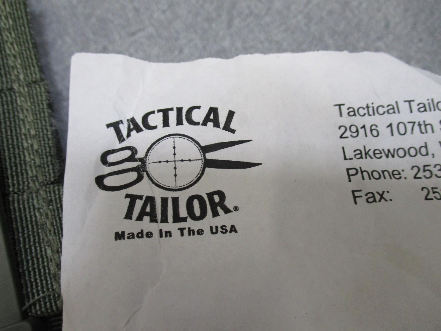 Tactical Tailor QR Modular Sling Foliage Green MOLLE Quick Release 61020-10 NOS