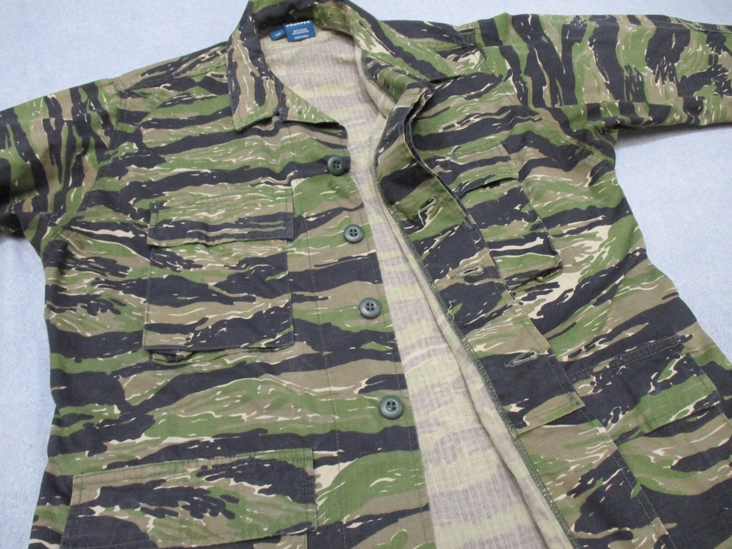 Propper Tiger Stripe BDU Jacket Medium Regular M R Ripstop Military Combat Shirt