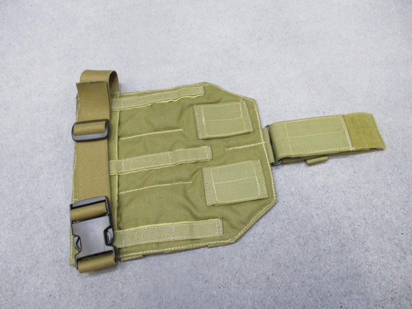 ITW Nexus MOLLE Tactical Pouch Drop Leg Panel Tan Buckle Strap Platform Khaki