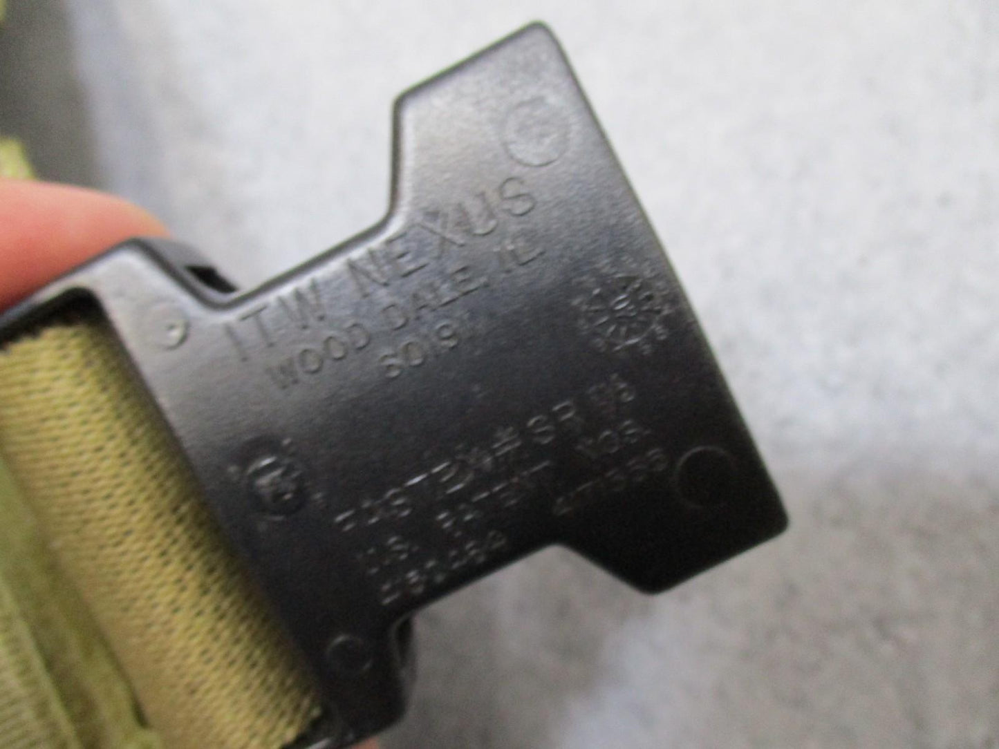 ITW Nexus MOLLE Tactical Pouch Drop Leg Panel Tan Buckle Strap Platform Khaki