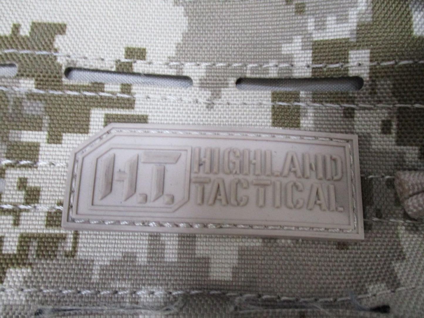 Highland Tactical Assault Backpack Desert Digital Camo MOLLE System Used