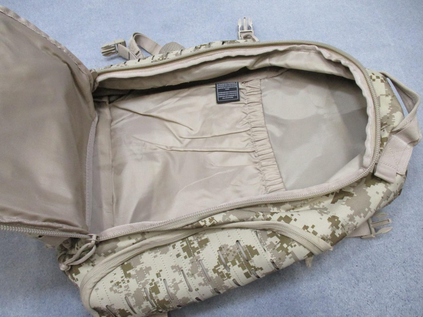 Highland Tactical Assault Backpack Desert Digital Camo MOLLE System Used