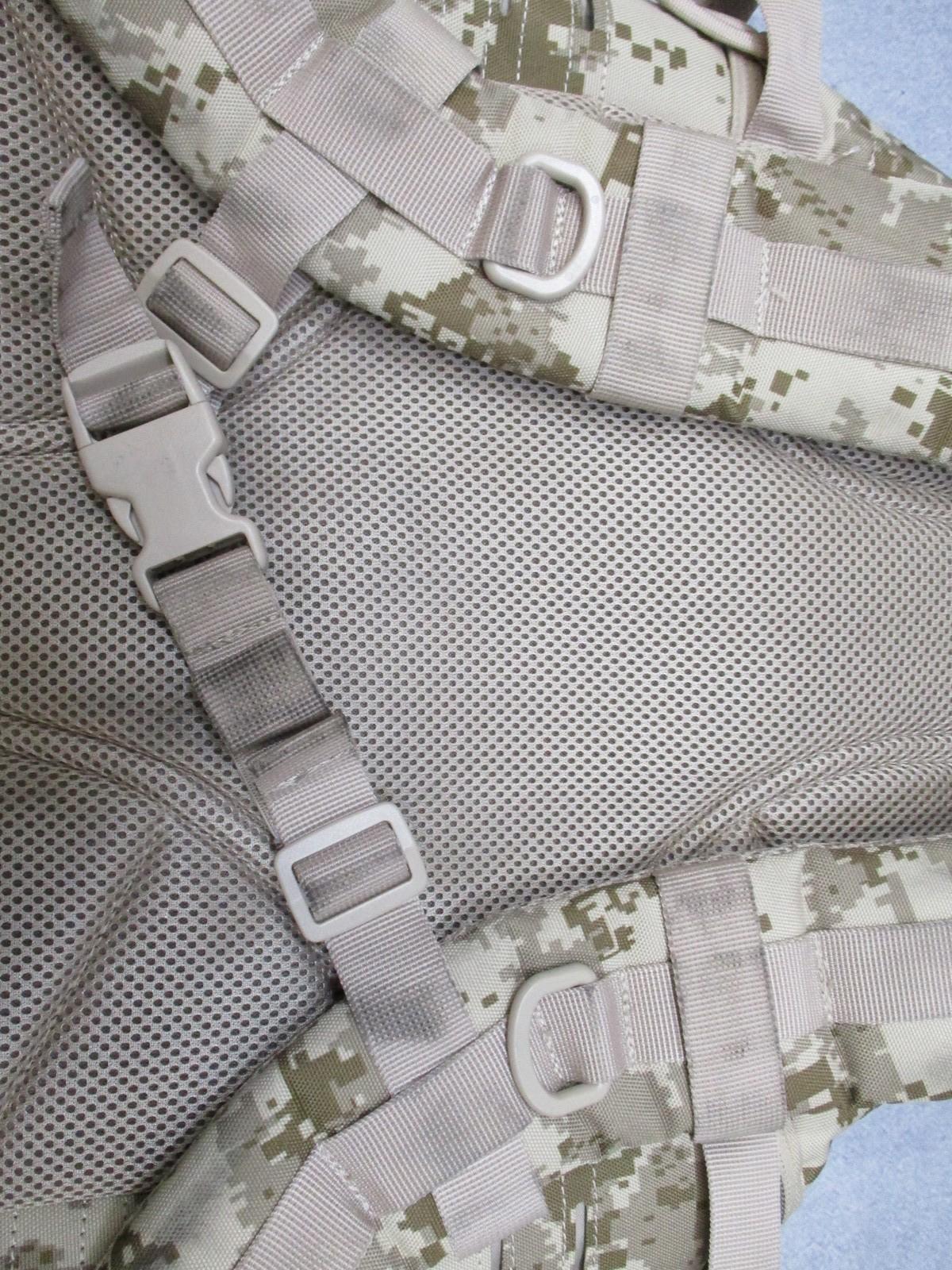 Highland Tactical Assault Backpack Desert Digital Camo MOLLE System Used