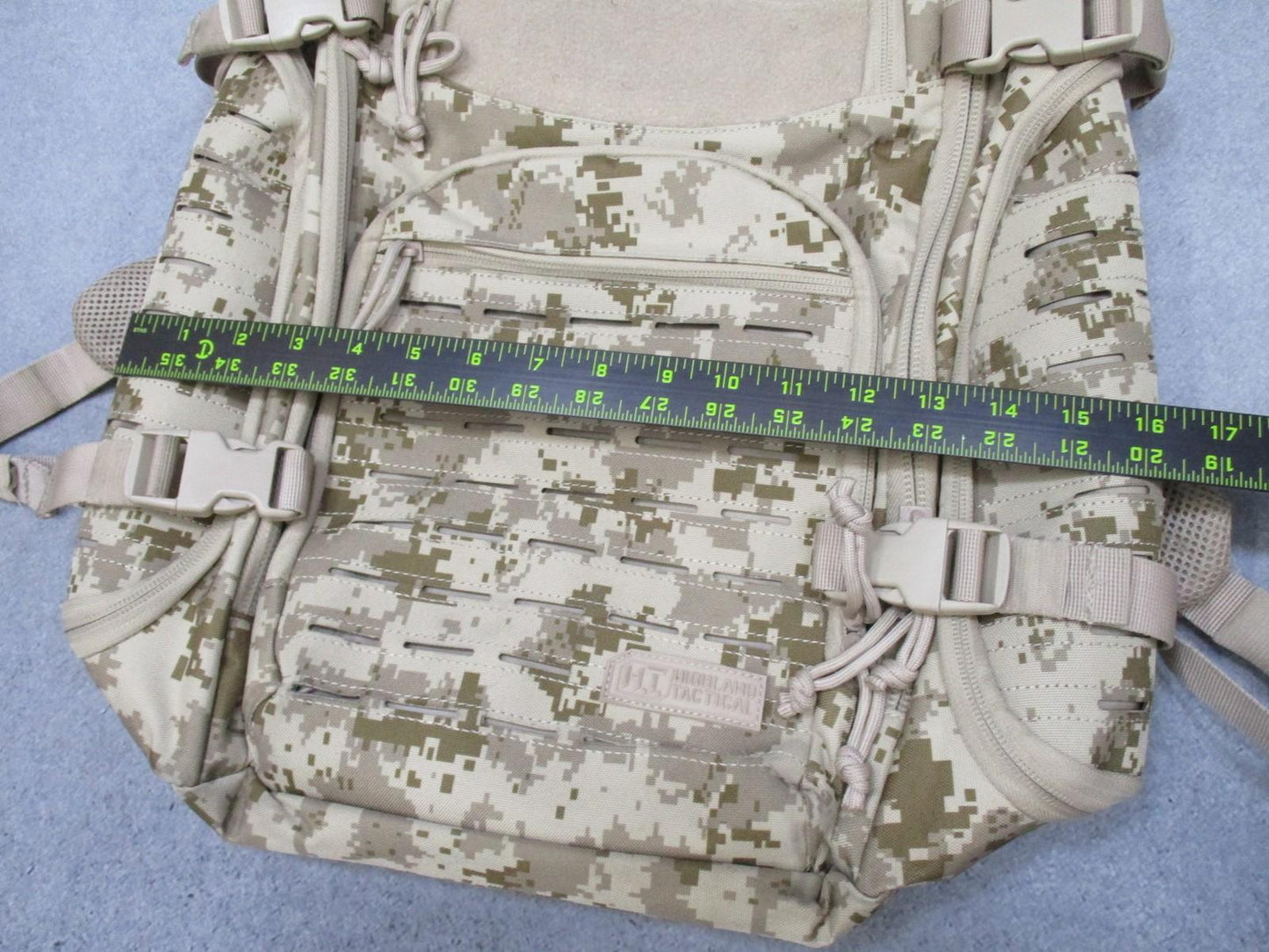 Highland Tactical Assault Backpack Desert Digital Camo MOLLE System Used