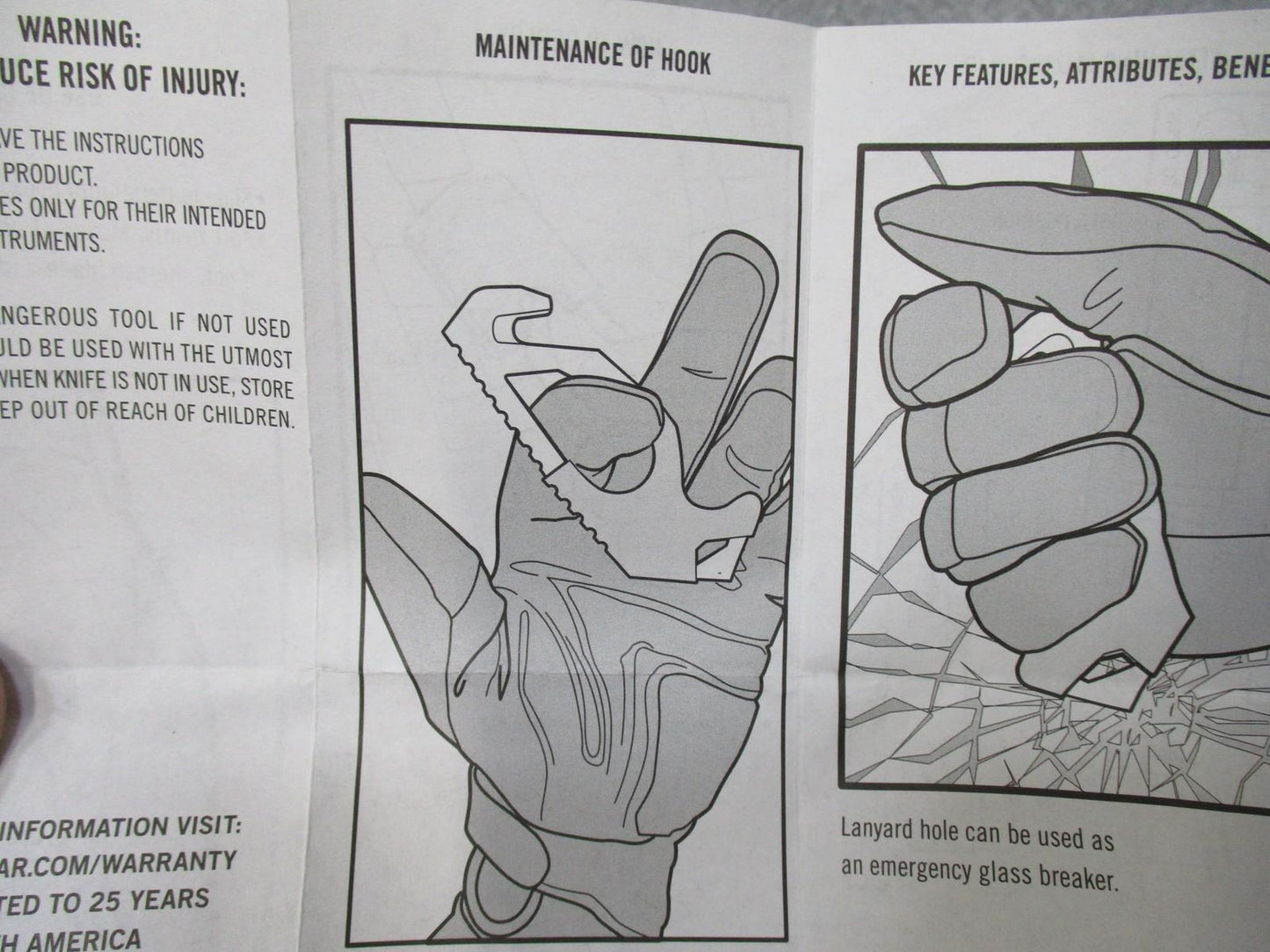 Gerber Strap Cutter Seatbelt Cutter Glass Breaker MOLLE Attachment