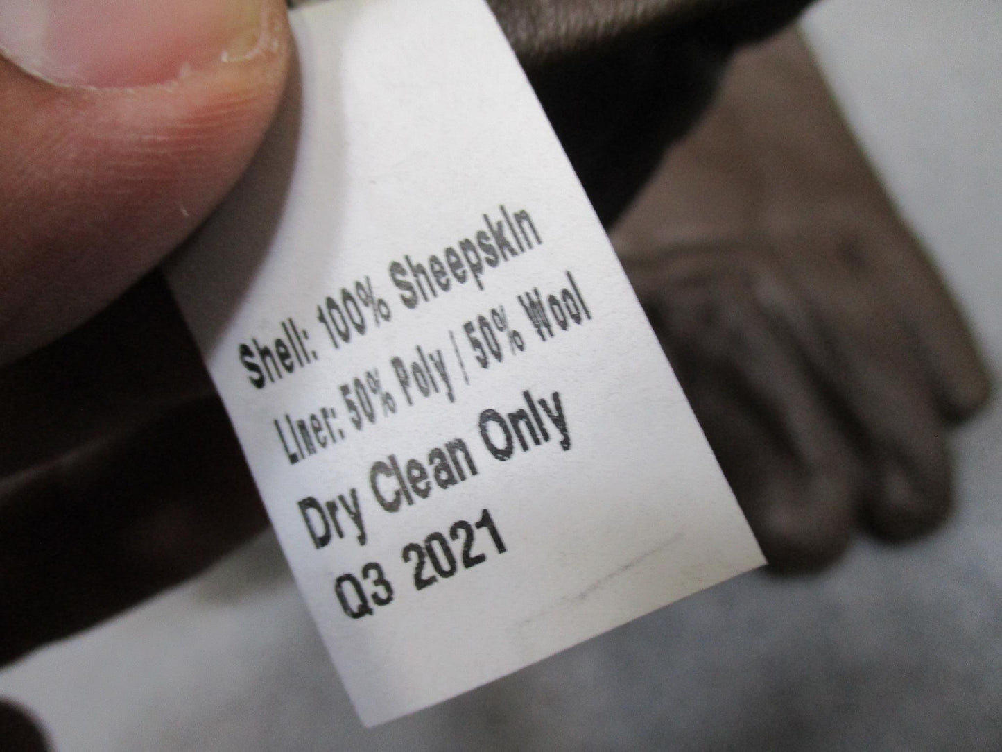 USGI AGSU Brown Leather Gloves Small Sheepskin Fechheimer USA NEW NOS Wool Liner
