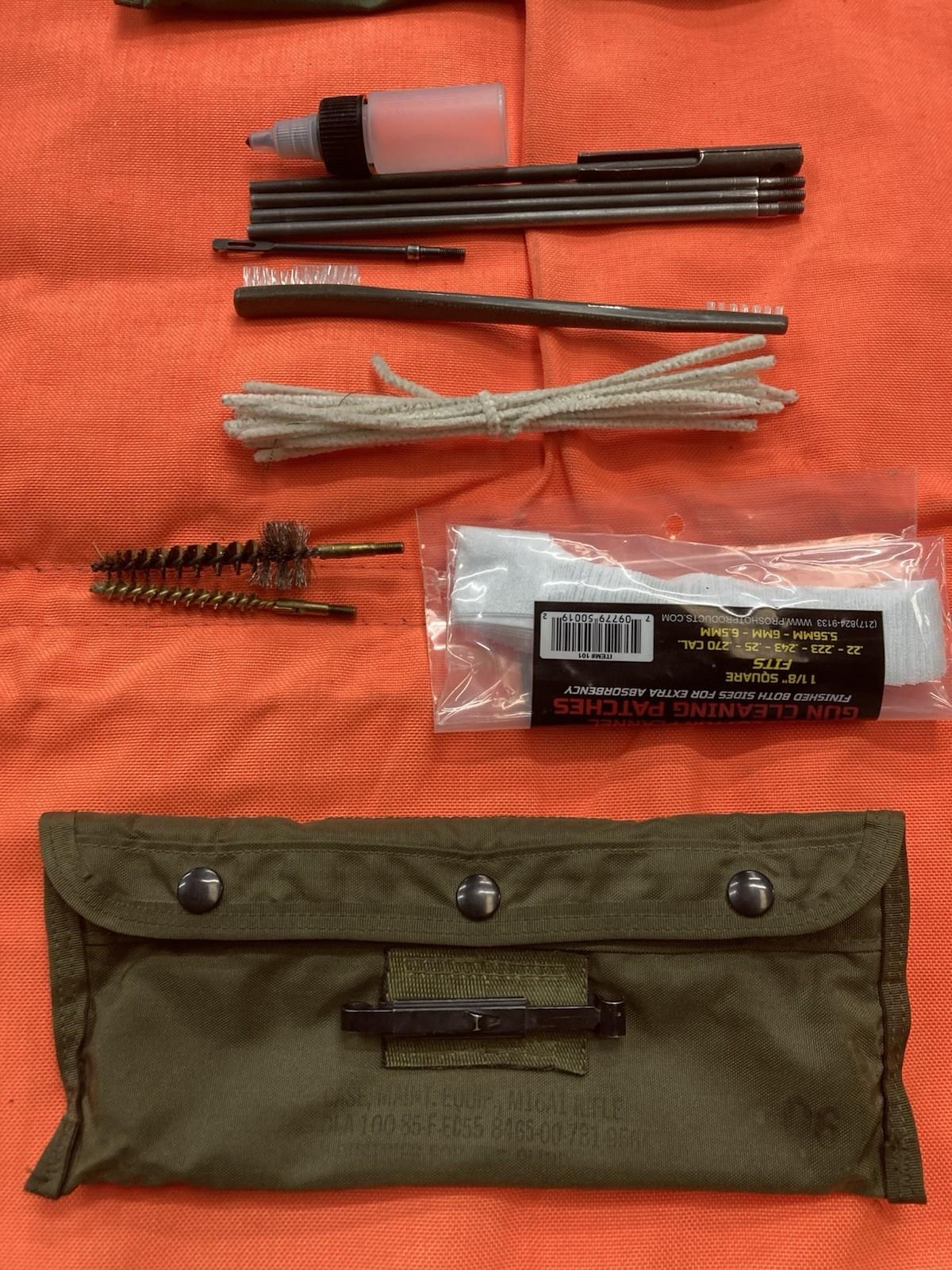 USGI Rifle Cleaning Kit Vietnam To 90s Era Complete Rifle Cleaning Kit 5.56/.223