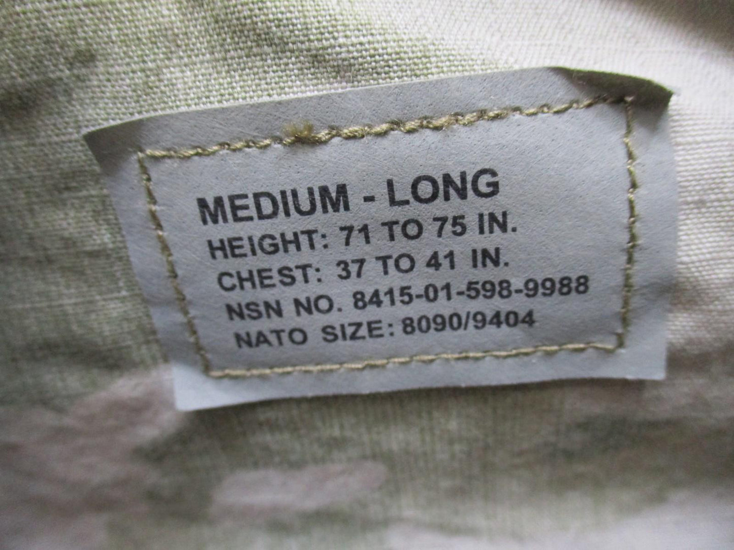 U.S. ARMY ACU Jacket Medium-Long OCP Camo Flame Resistant Combat Uniform Coat
