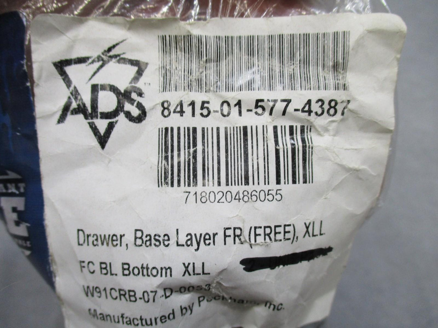 ADS FREE USGI Army Base Layer FR Drawers XLARGE LONG Flame Resistant