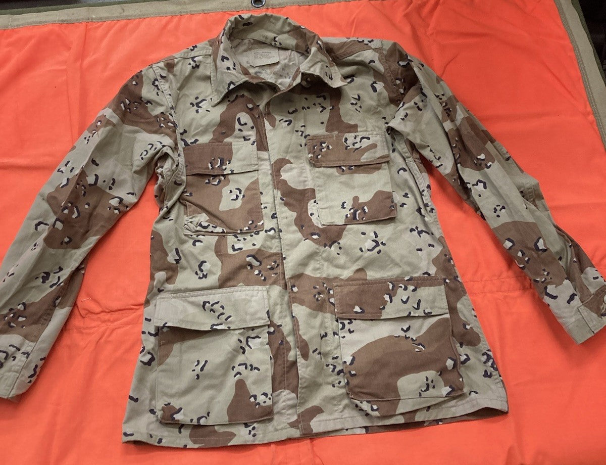 USGI Chocolate Chip Top Uniform 6 Color Desert Small Regular Desert Storm Surpls