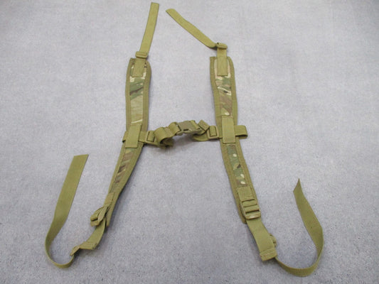 Tactical Low Profile Shoulder Harness MultiCam Padded Adjustable MOLLE Straps