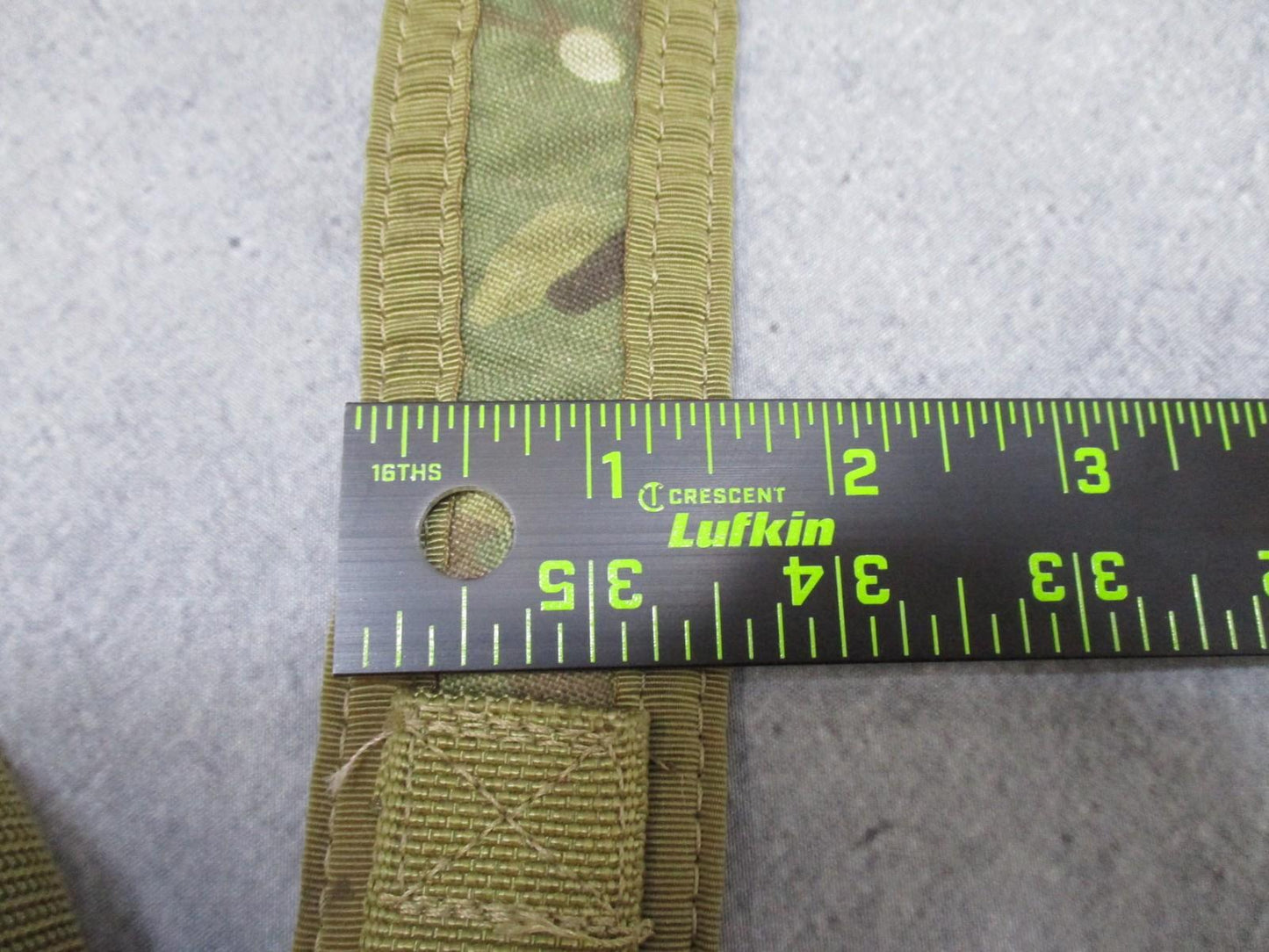 Tactical Low Profile Shoulder Harness MultiCam Padded Adjustable MOLLE Straps