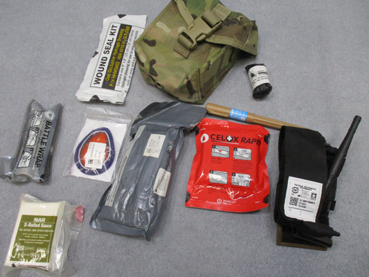 NAR Multicam IFAK Kit Medical Pouch Tourniquet Gauze EXPIRED ITEMS