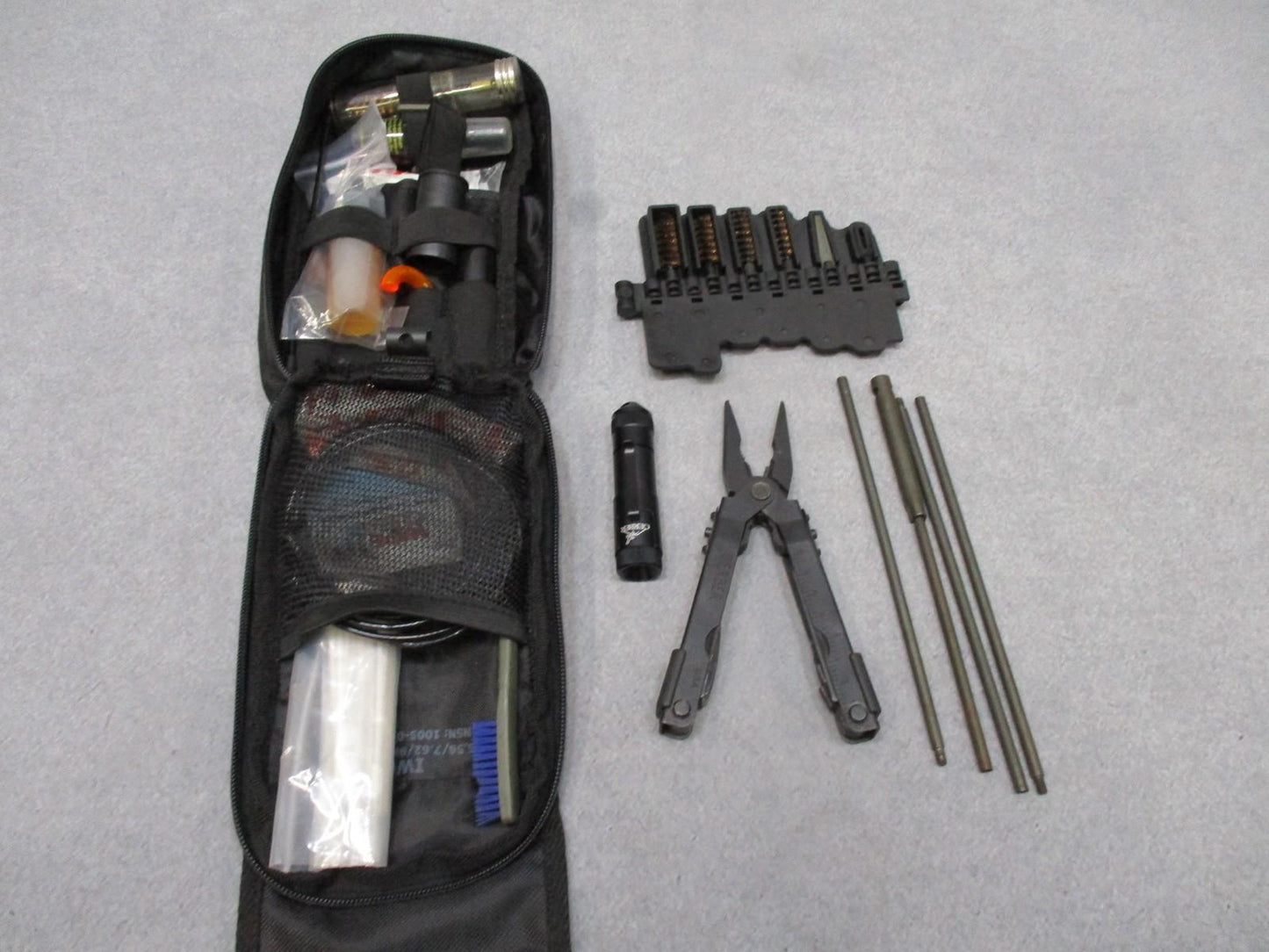 USGI OTIS Rifle Cleaning Kit Universal Multi-Caliber  w/ Gerber MP600 Tool/Light