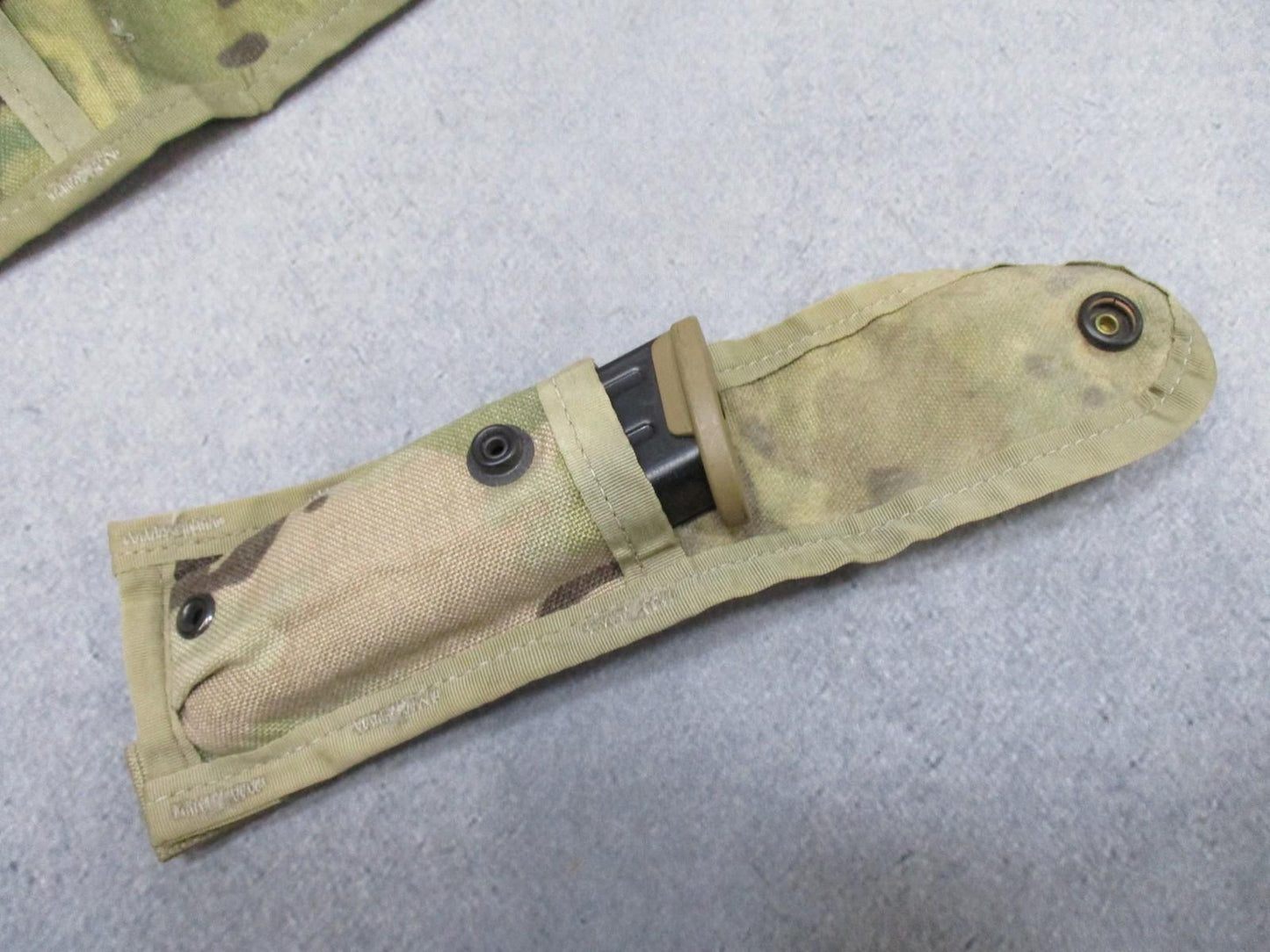 2x MOLLE II 9mm Single Magazine Pouch Tactical Duty Gear MultiCam Used VG