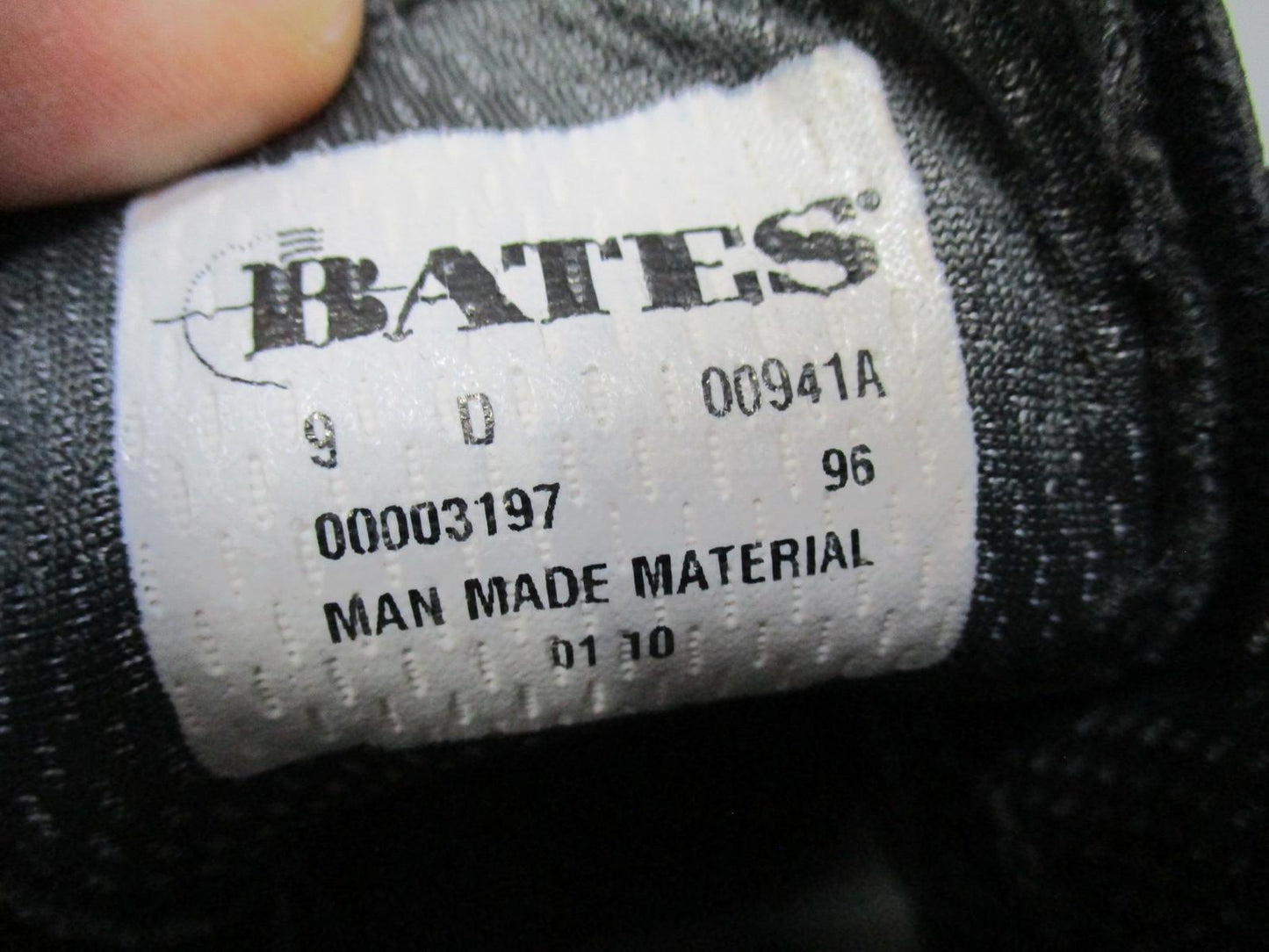 Military Bates Mens Uniform Oxford Dress Shoes Black Patent Leather Size 9D