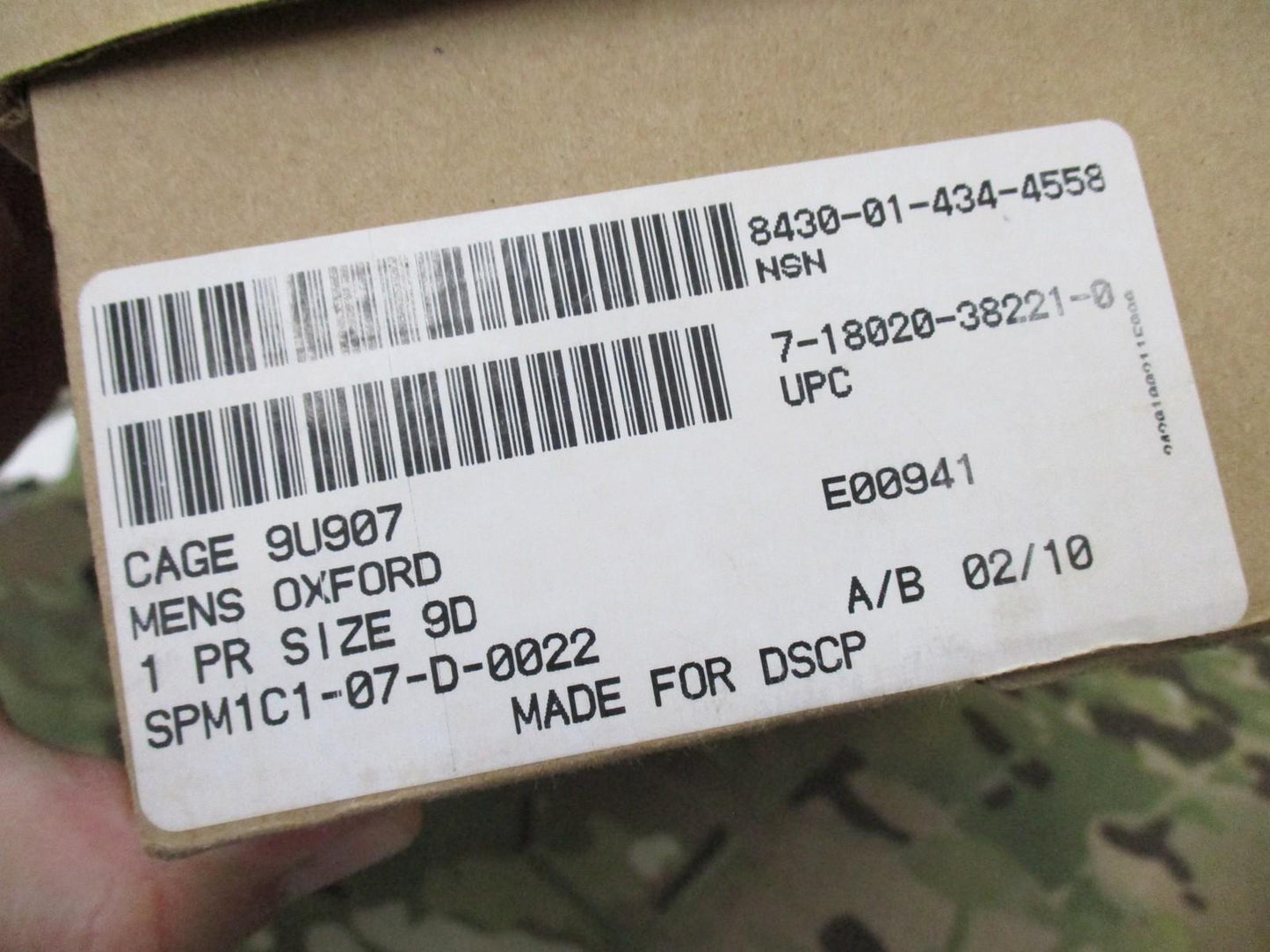 Military Bates Mens Uniform Oxford Dress Shoes Black Patent Leather Size 9D