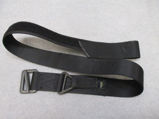 Condor RIGGER'S Belt M/L Black Nylon Tactical D-Ring Metal Buckle Used