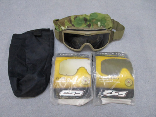 ESS Profile NVG Goggles w/ Clear & Smoke Gray Replacement Lenses - Used - Good