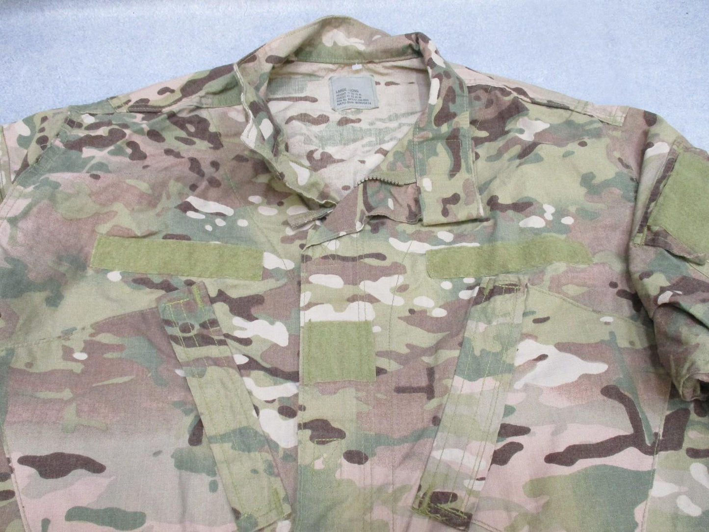 Army Combat Uniform Jacket Flame Resistant Large-Long MultiCam ACU Military