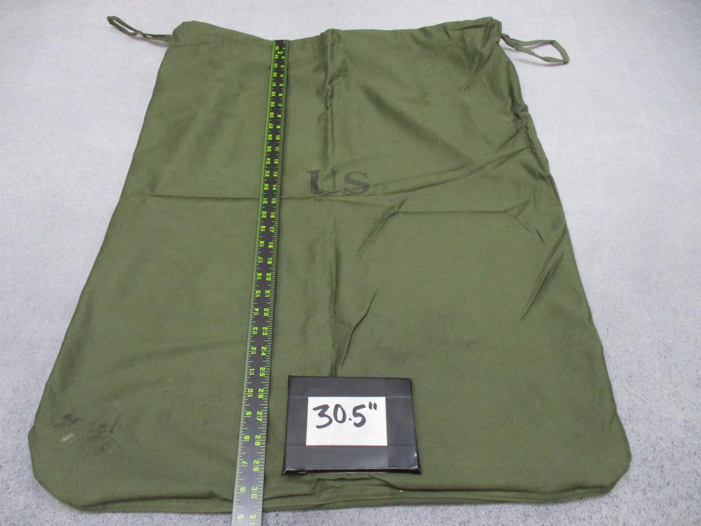 Vintage 1977 USGI Barracks Laundry Bag OG-107 Cotton Drawstring 30.5"x24