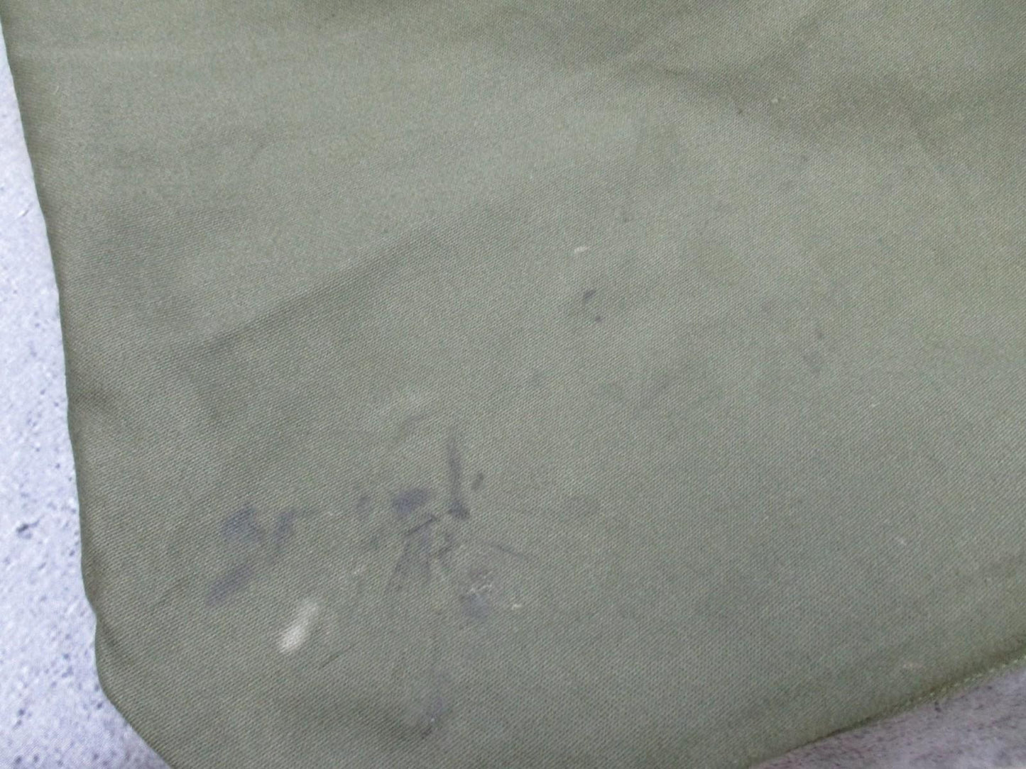 Vintage 1977 USGI Barracks Laundry Bag OG-107 Cotton Drawstring 30.5"x24