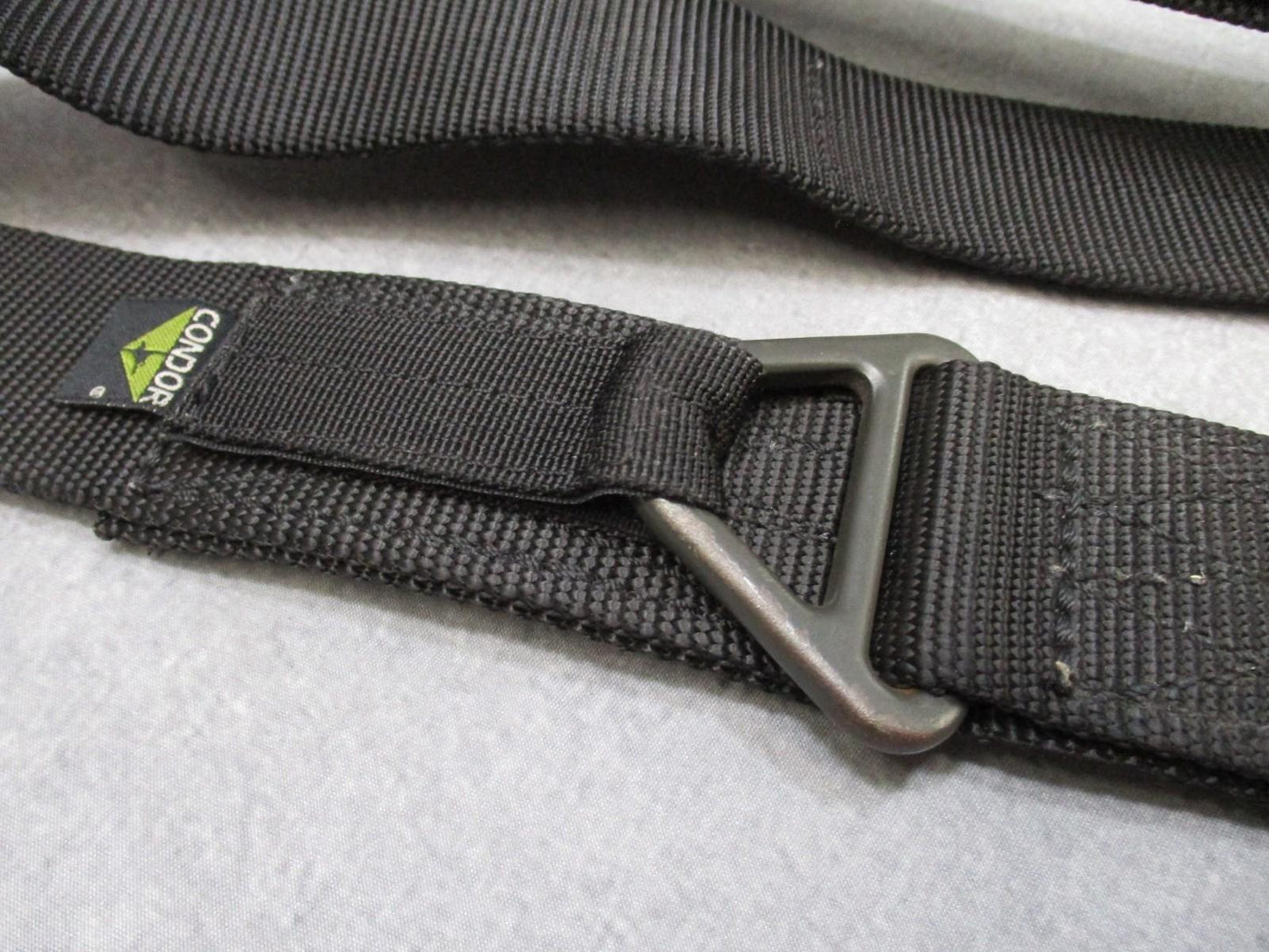 Condor Rigger's Belt M/L Black Nylon D-Ring Tactical Duty Gear Used