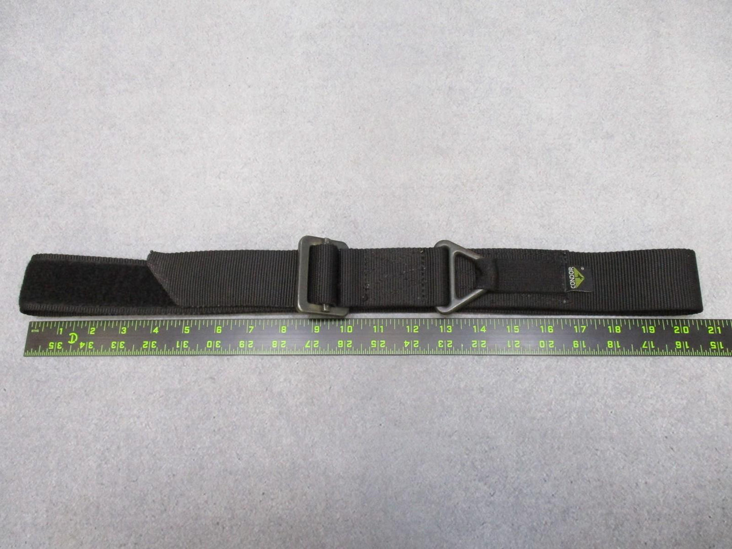 Condor Rigger's Belt M/L Black Nylon D-Ring Tactical Duty Gear Used