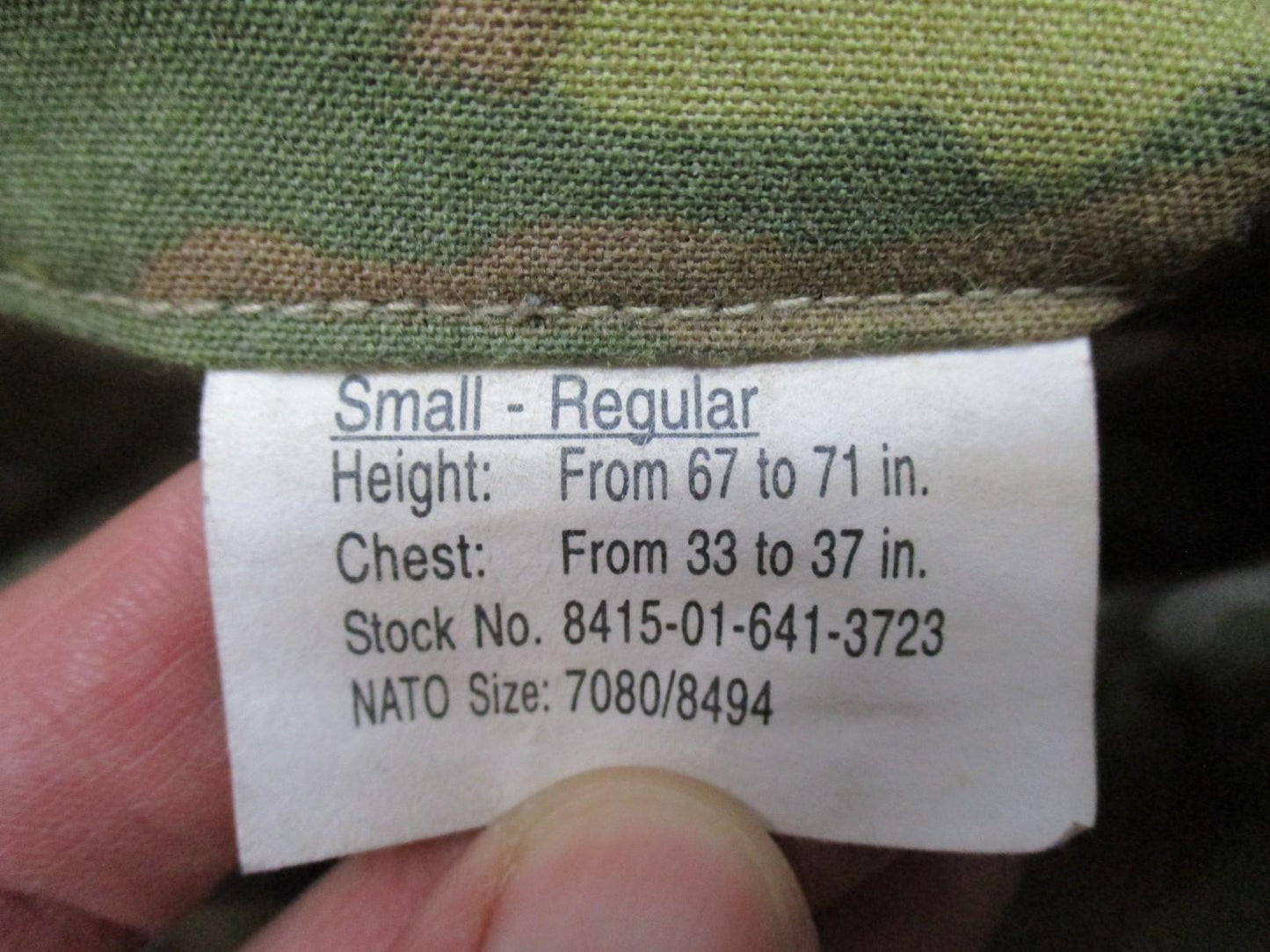 USGI Aviation Scorpion W2 Combat Shirt Top Small Regular Army Aircrew Coat