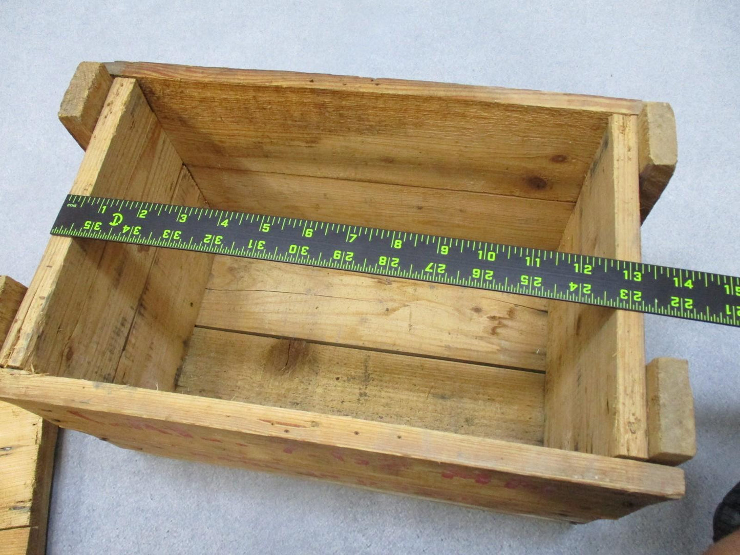 Army Vintage USSR Wooden Crate 7.62 MM Small Arms Ammunition Box w/ Lid