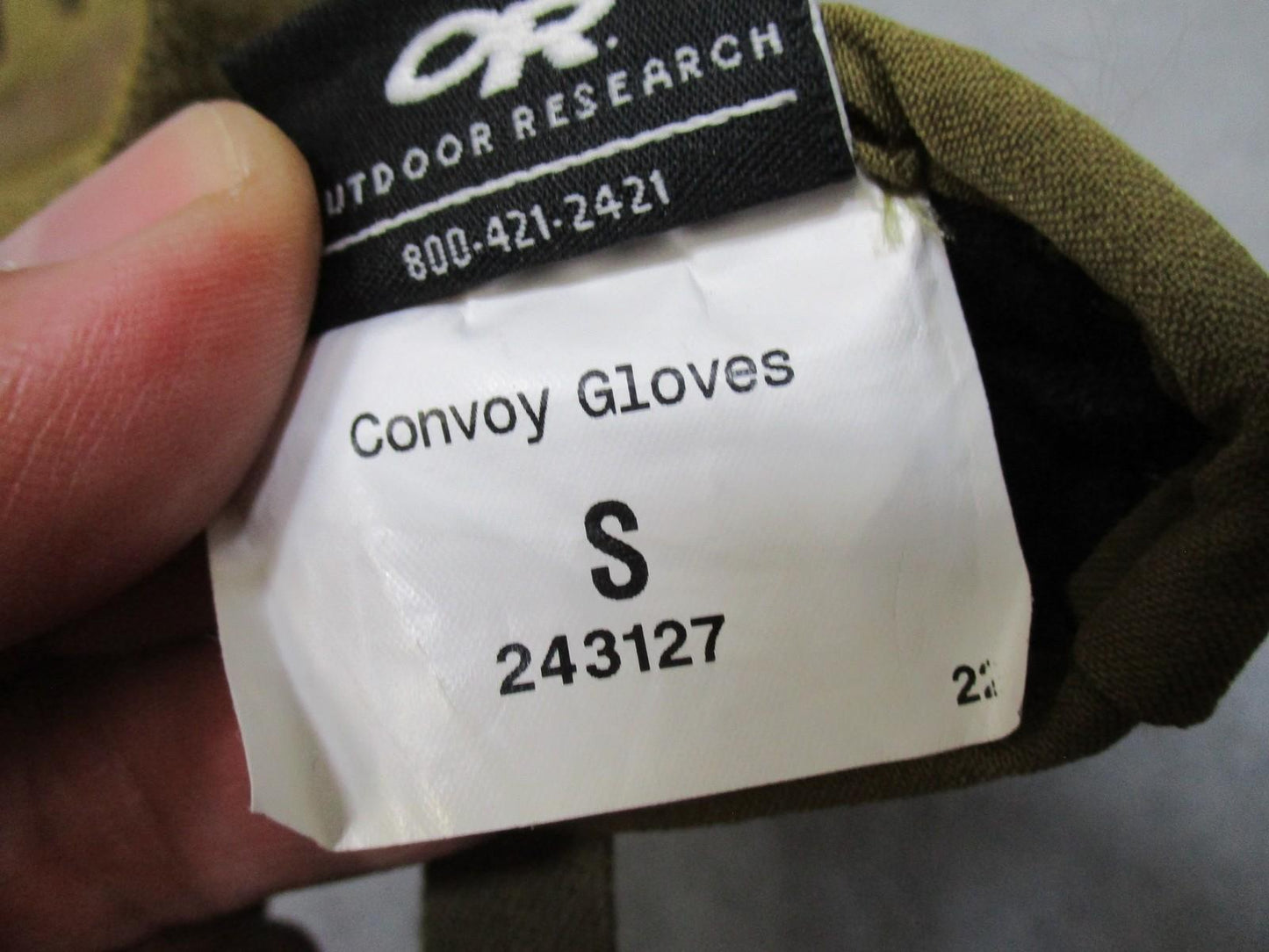 Outdoor Research Convoy Gloves Gore-Tex Leather Palm Size S Men's Used