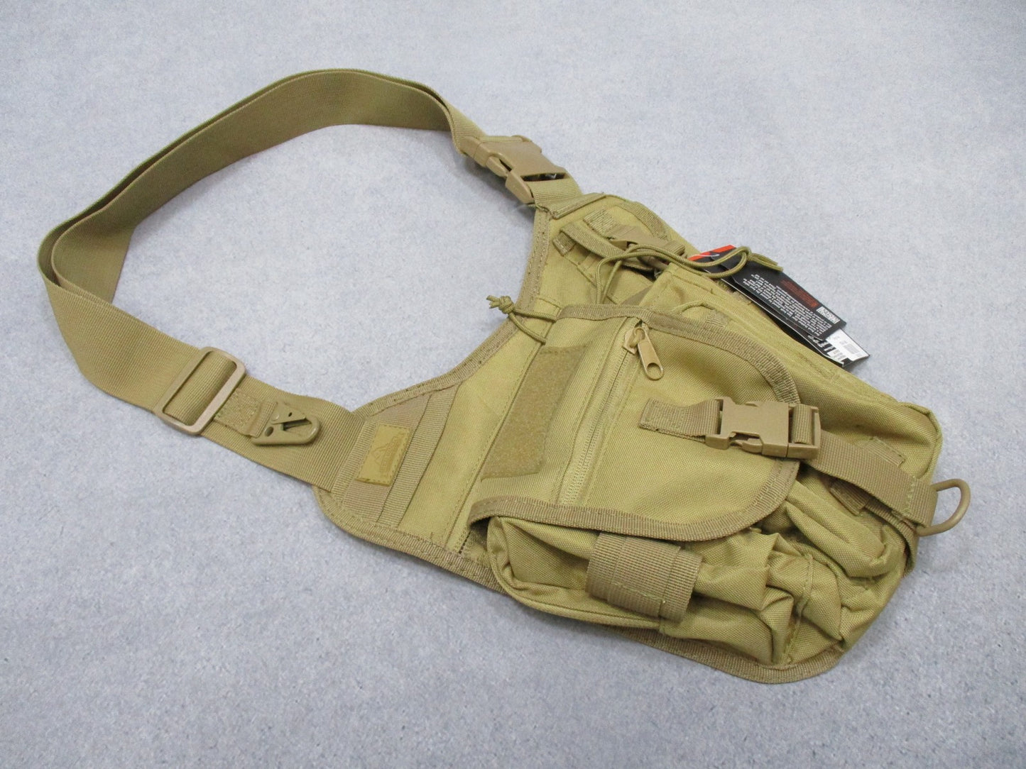 Red Rock Outdoor Gear Sidekick Sling Bag Tactical Tan Ambidextrous Strap CCW