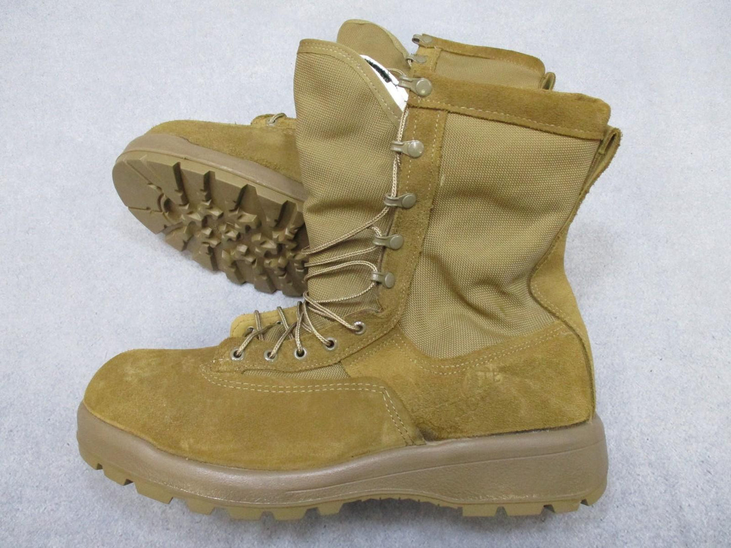 Belleville C755B Cold Weather Boots Size 14R USA Vibram Sole ARMY Coyote Brown