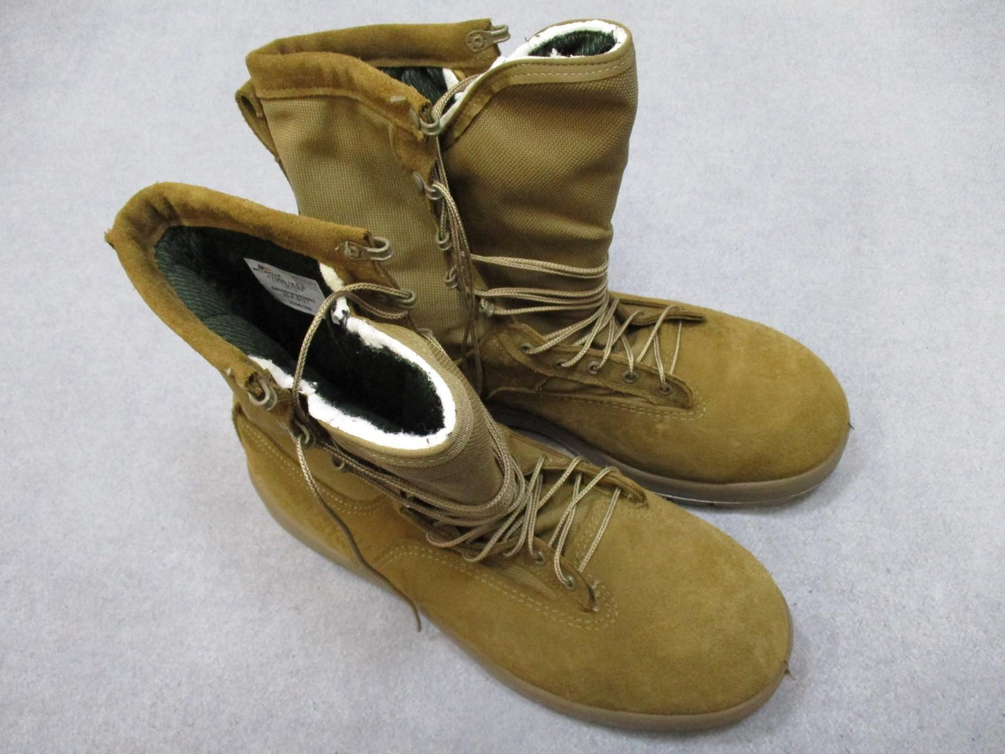Belleville C755B Cold Weather Boots Size 14R USA Vibram Sole ARMY Coyote Brown