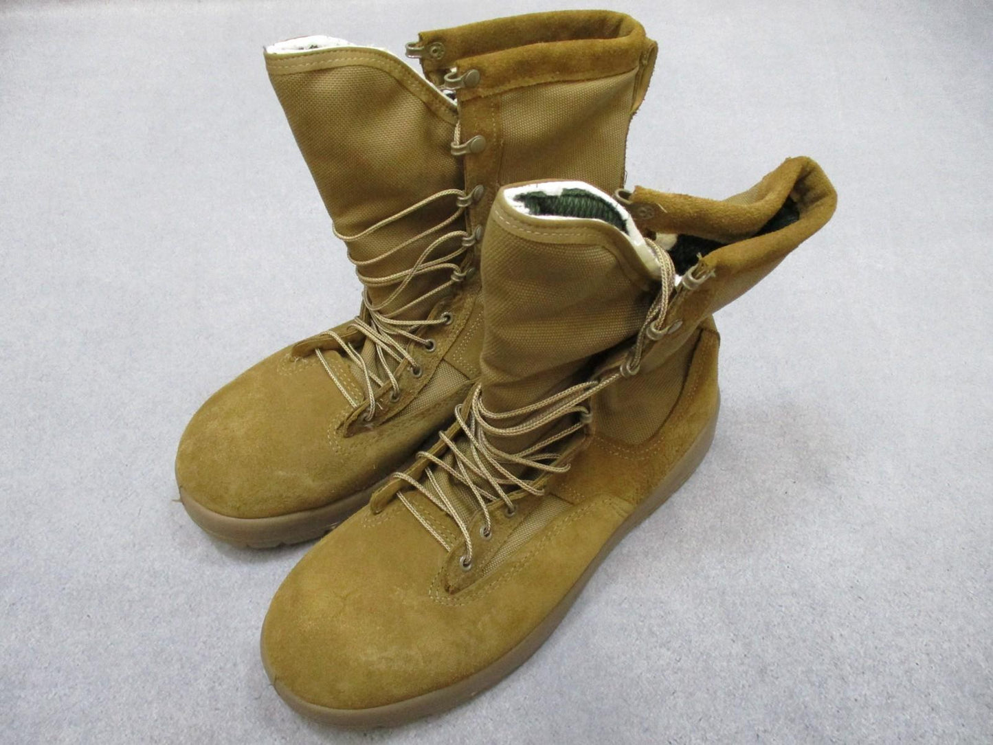 Belleville C755B Cold Weather Boots Size 14R USA Vibram Sole ARMY Coyote Brown