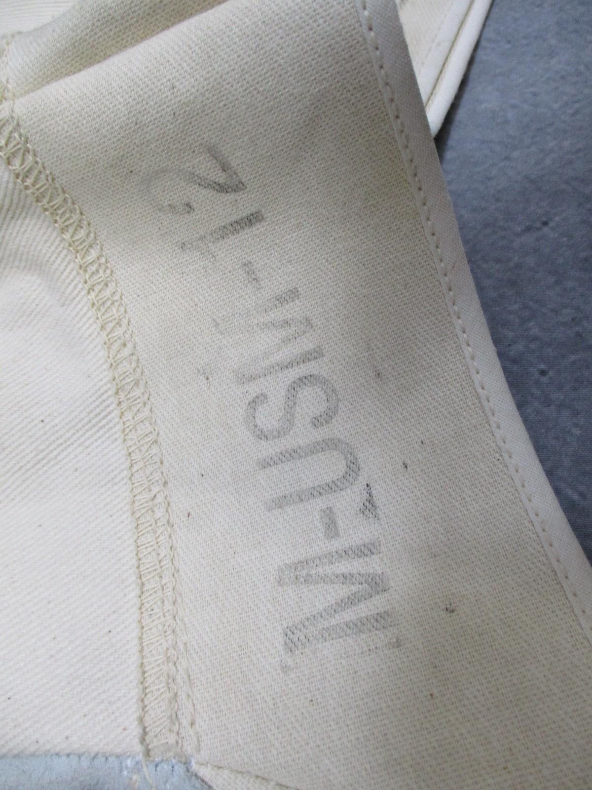 Work Gloves M-USM-12 Canvas Leather Pair Used Good Condition